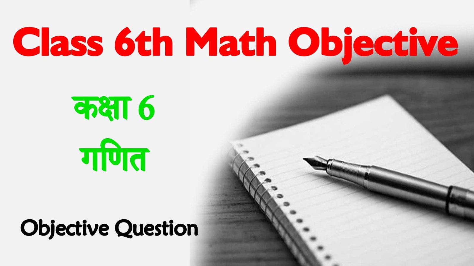 Class 6 math objective question in hindi 6 mcq